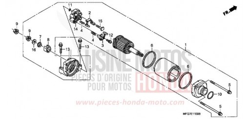 MOTEUR DE DEMARRAGE CB600F39 de 2009